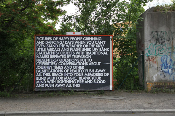 Robert Montgomery, Echos of Voices, Berlin 2012