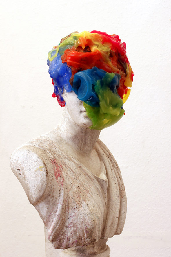 Shintaro Yamakawa - "Blown Bust" (2012); Sculpture made during HomeBase BUILD Residency