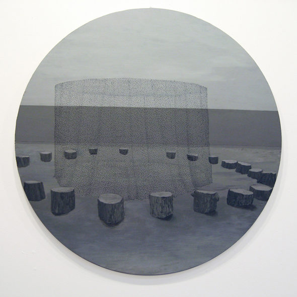Grayson Cox - "Circle" (2009), enamel and acrylic on panel