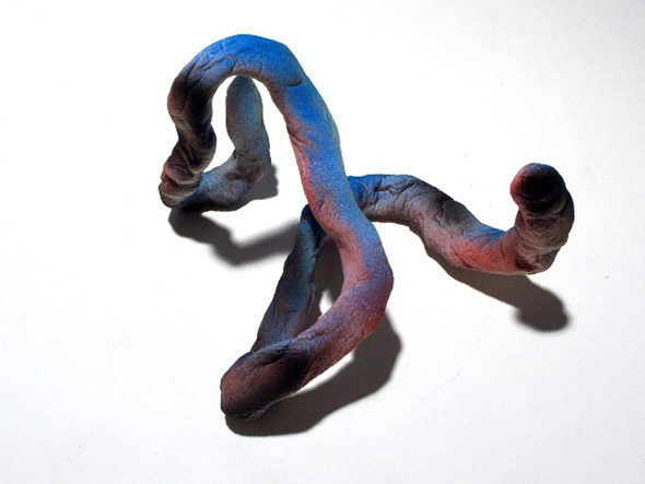 Katharina Fengler - "Unused Potential V" (2012), aluminum wire, salt dough, acrylic and drawing ink, 10,5 x 16 x 13,5 cm