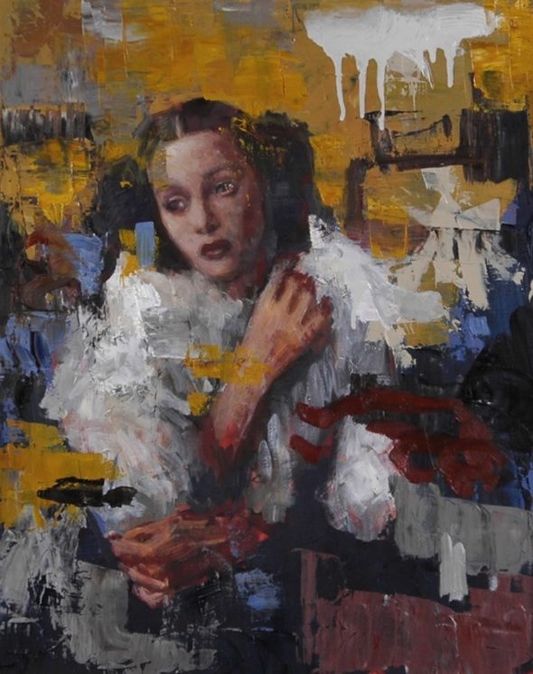 'Ms. Hollywood' (2011), Oil on canvas, 50.8 x 40.7 cm, Courtesy of Rimi Yang