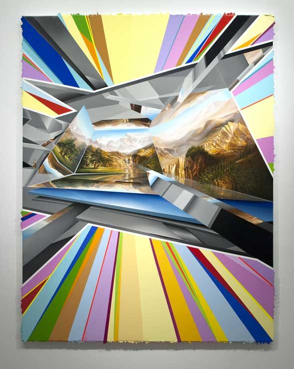 Peter Daverington - 'Somewhere Over the Rainbow' (2013), 207 x 157cm, Oil and acrylic on canvas: Courtesy of ARC ONE Gallery, Australia