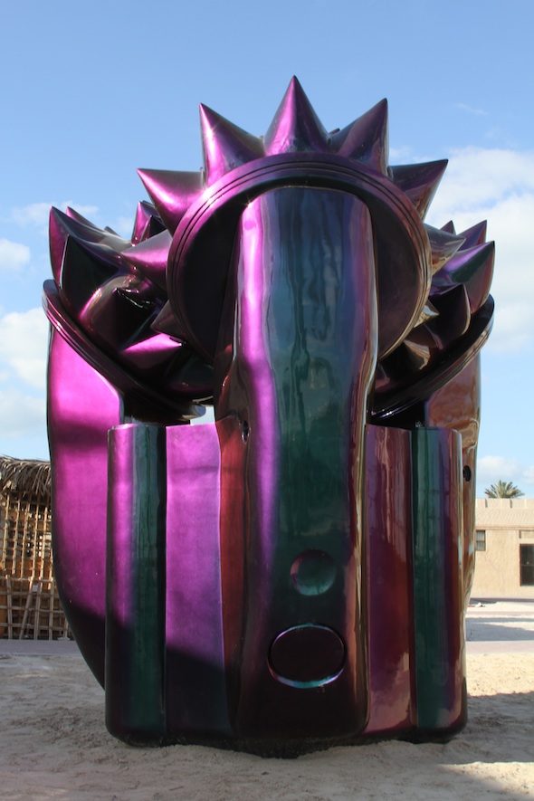 Monira Al Qadiri - "Alien Technology", 2014. Fiberglass sculpture, 3 x 3 x 2.5 m ; Courtesy of the artist