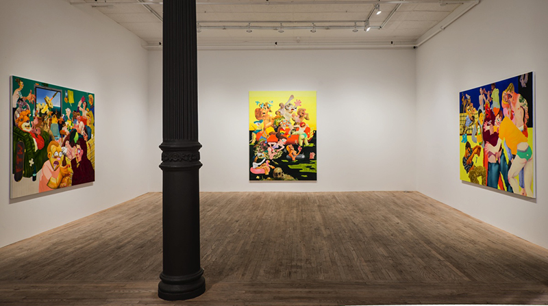Canyon Castator: 'Pissing Match' (Installation View), 2018 // Courtesy of the artist and Postmasters Gallery, New York