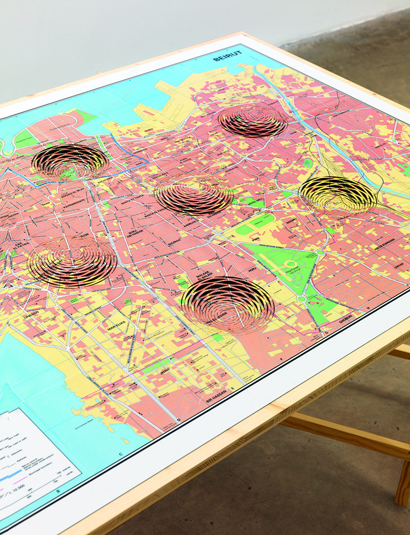 Mona Hatoum, '3-D Cities' (detail), 2008–10.