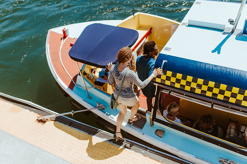 The ferry to the ICA Watershed // Photo by Ally Schmaling