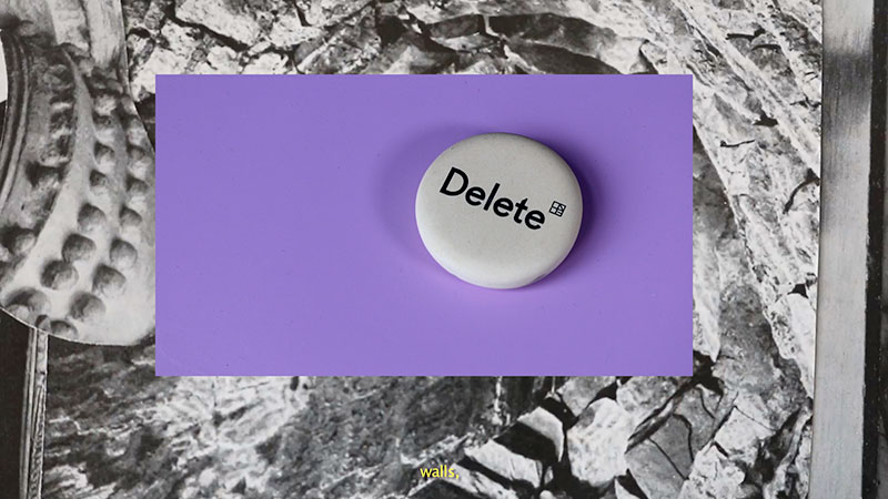 a still from a video where a button with the word delete can be seen