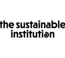 Text that reads the sustainable institution